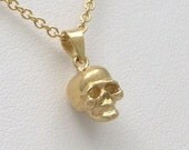 Skull Pendant 18 Karat Yellow Gold