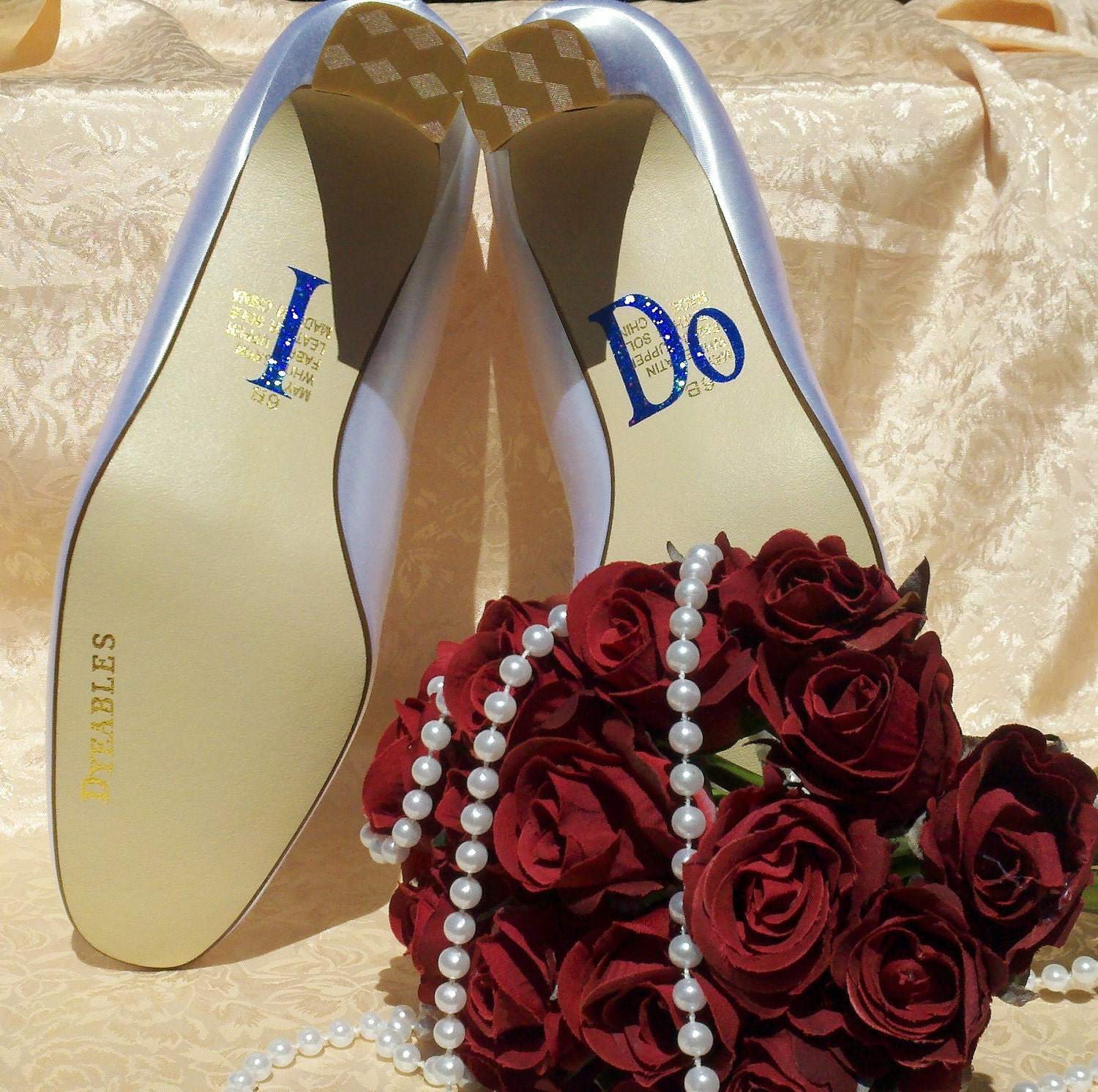 I Do Bling in Something Blue for your Wedding Shoes Decal