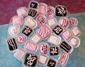 Choose any 12 Fake Faux Chocolates Candy Candies great Centerpiece Party Decor Display House Home Stage French Shabby Chic Cottage