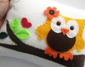 Owl Pillow, cute owl pillow decor