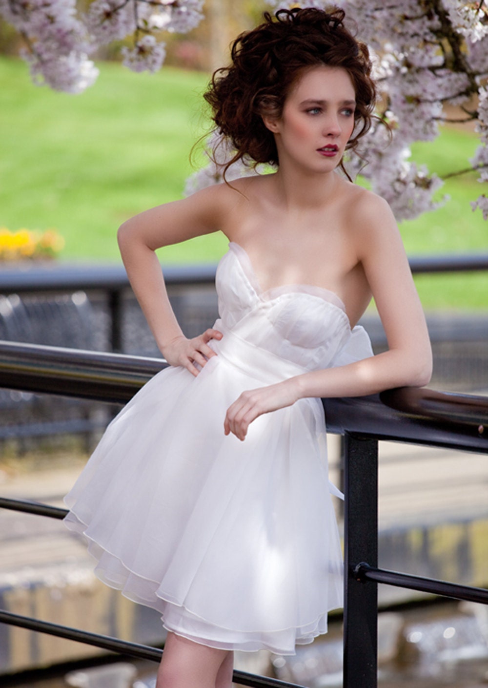Cherry Bomb Silk Organza Wedding Dress