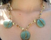 Jade Crocheted with a Variety of Stones & Beads and a Kitty Cat Keep it Safely Closed