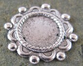 12 Antique Silver 7mm Setting Cameo Cabochon Stone 809