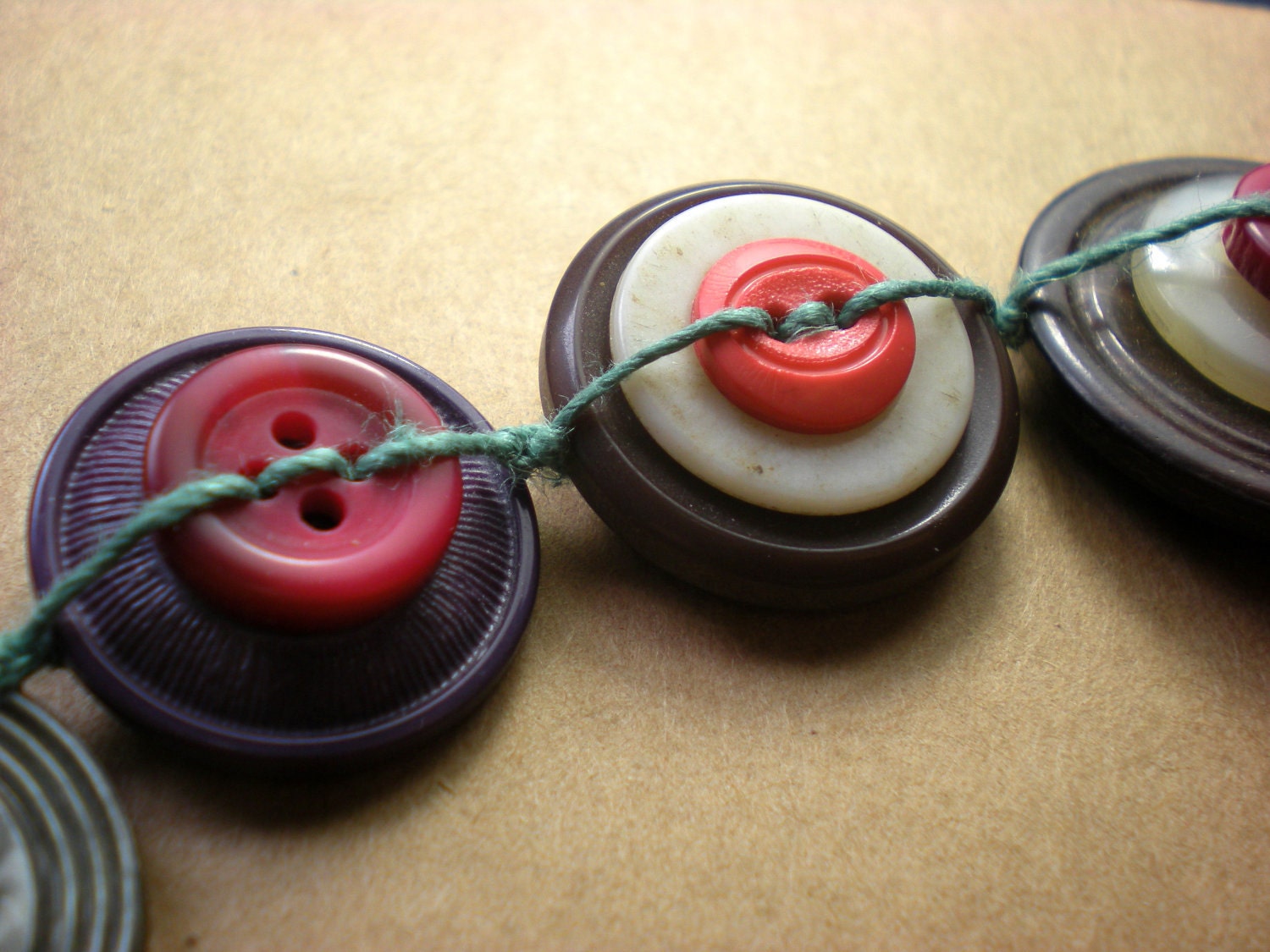 Button Necklace: Assorted Layers