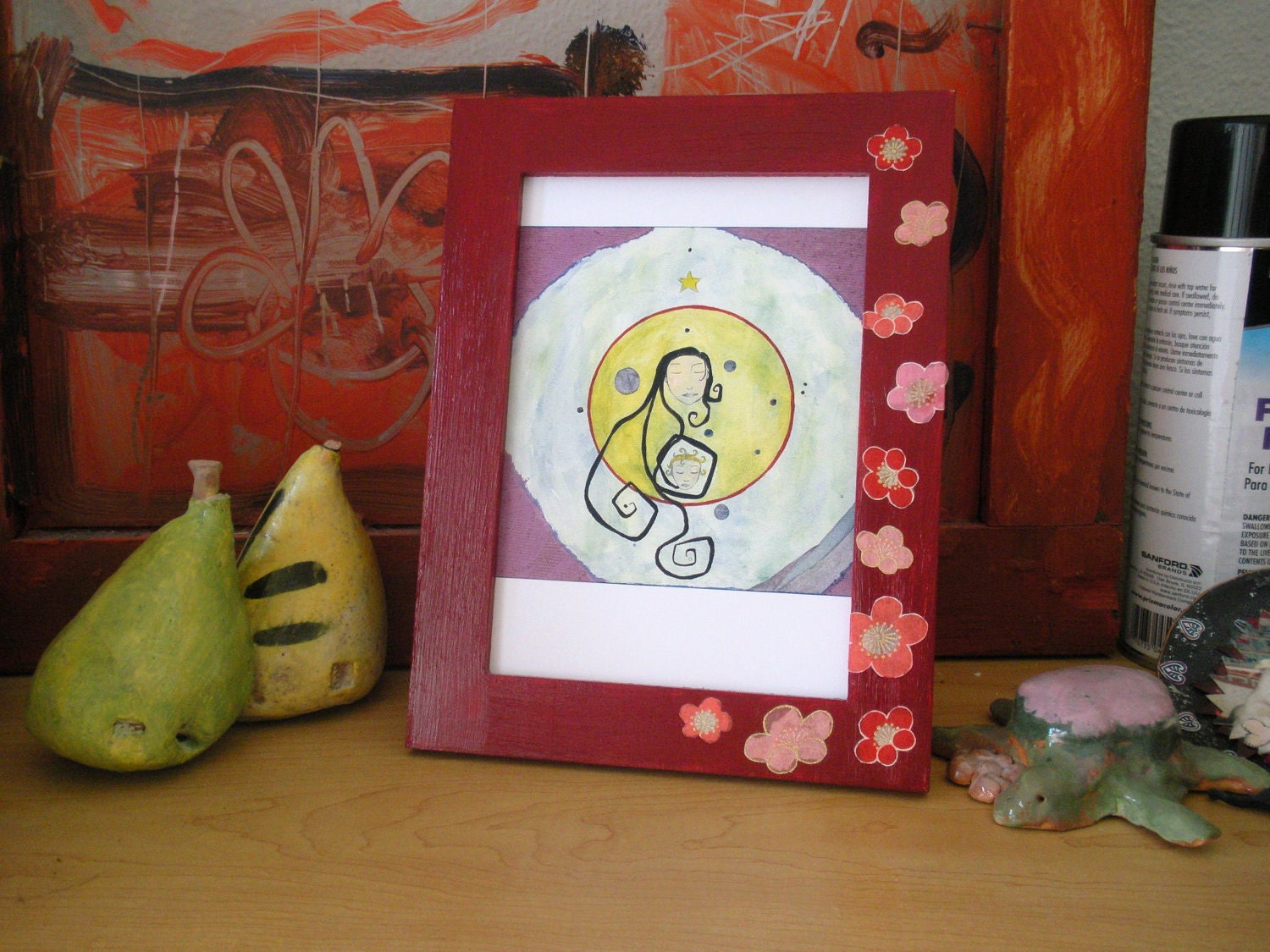 SALE Mother and Child "Nurtured", a 5 x 7 print mama and daughter in harmony by Lea Keohane