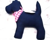 Dog Plush Ornament. Scottie dog Angel.