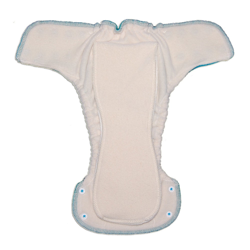 Semi-Custom Fussybutt Organic Fitted or AIO Diaper (undyed, embroidery available)