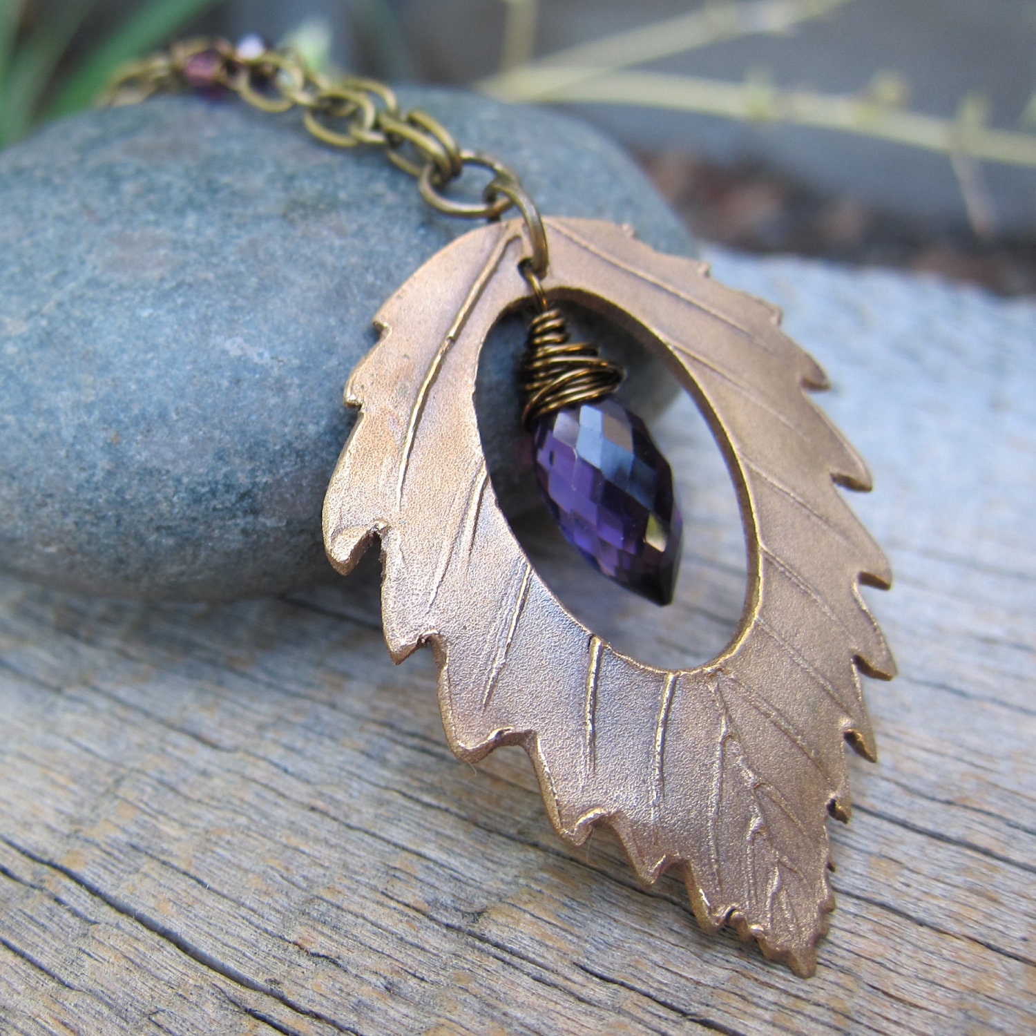 Fairy Hollow ... Bronze Birch Pendant