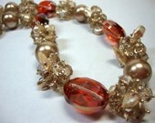 Annie Crystal in Bronze & Topaz Bold Crystals and Pearls