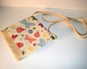 Purse, Butterfly and Ladybug Tan Shoulder Bag
