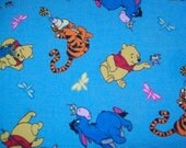 Winnie the Poo cotton fabric 2 yard piece