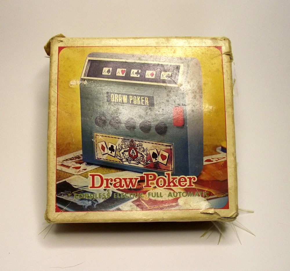 1974 Vintage Draw Poker Electronic Game in Original Box