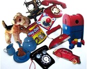 Vintage TOY Gift Tags Ornaments