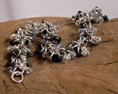 Grayscale - Beaded Chainmaille Bracelet