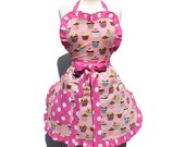 Pink & Dots Cupcake Deluxe Full Apron
