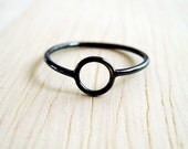 Black Circle Ring