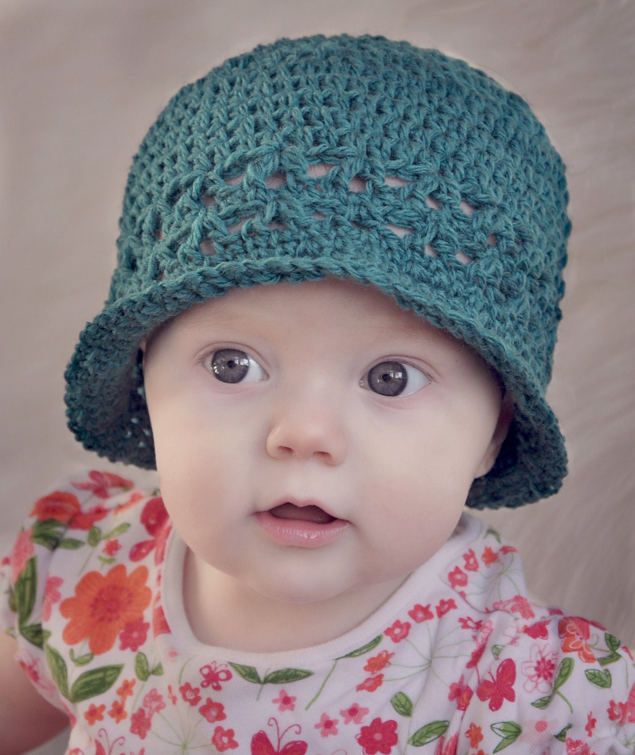 Decorative Edge Bucket Hat Crochet Pattern (468)