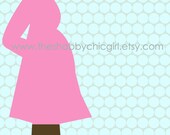 Monogrammed Pregnancy Stationary - Custom Designed (Printable)