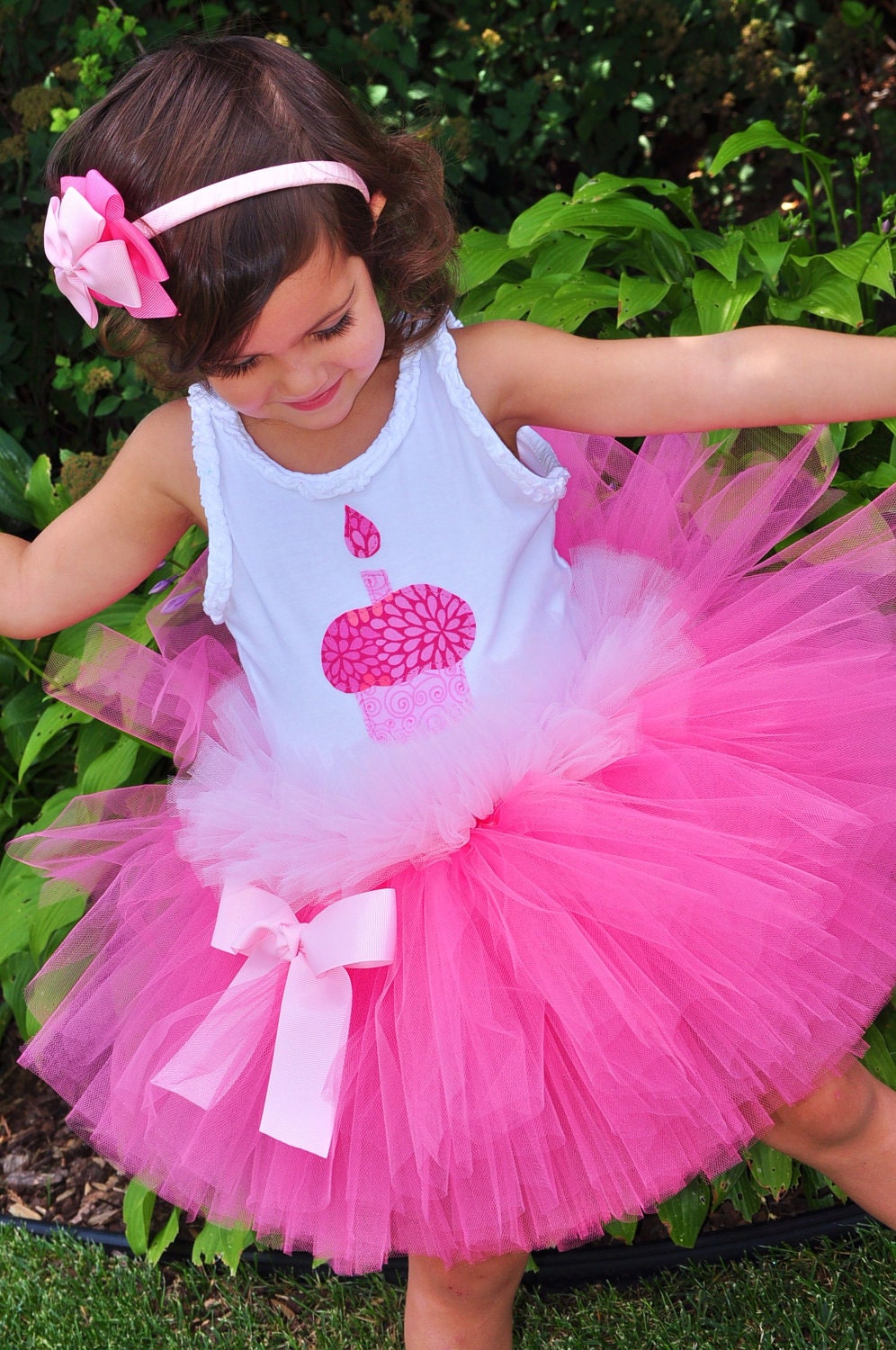 Ruffled Hot Pink Birthday Tutu - Bubbly