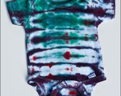 SALE Tie Dye Organic Cotton Onesie - ZOMBIE - Newborn Size