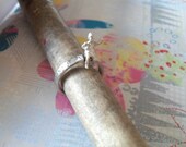 sterling silver -say hello- ring