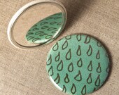 Raindrops Pocket Mirror