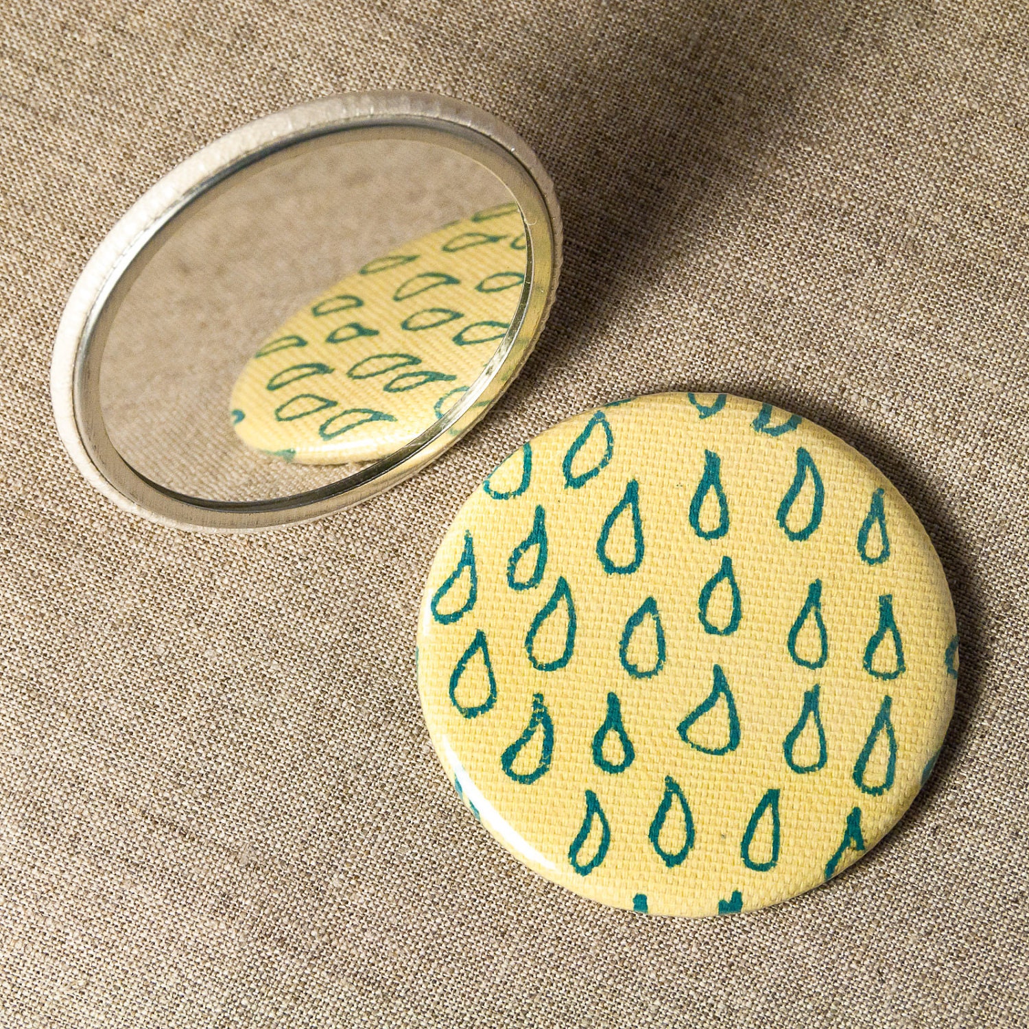 Raindrops Pocket Mirror