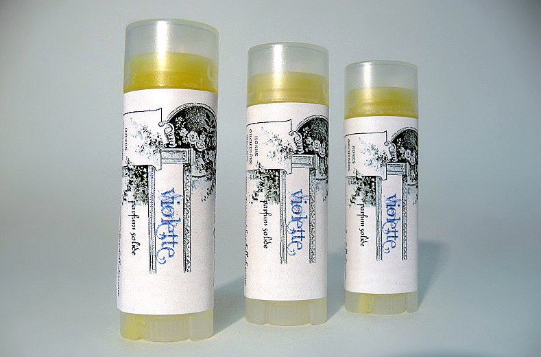 Violette - Solid Perfume - Natural and Paraben free - Travel Size Fragrance
