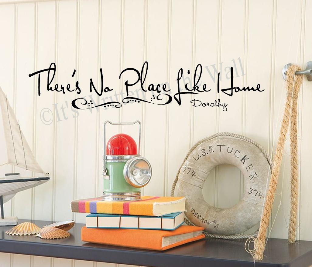 There's No Place Like Home 6x28 Wall Sayings Vinyl Lettering letters-Unlimited Items ship for 3.50
