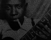 Robert Johnson - 11x14 Typographical Portrait Fine Art Print