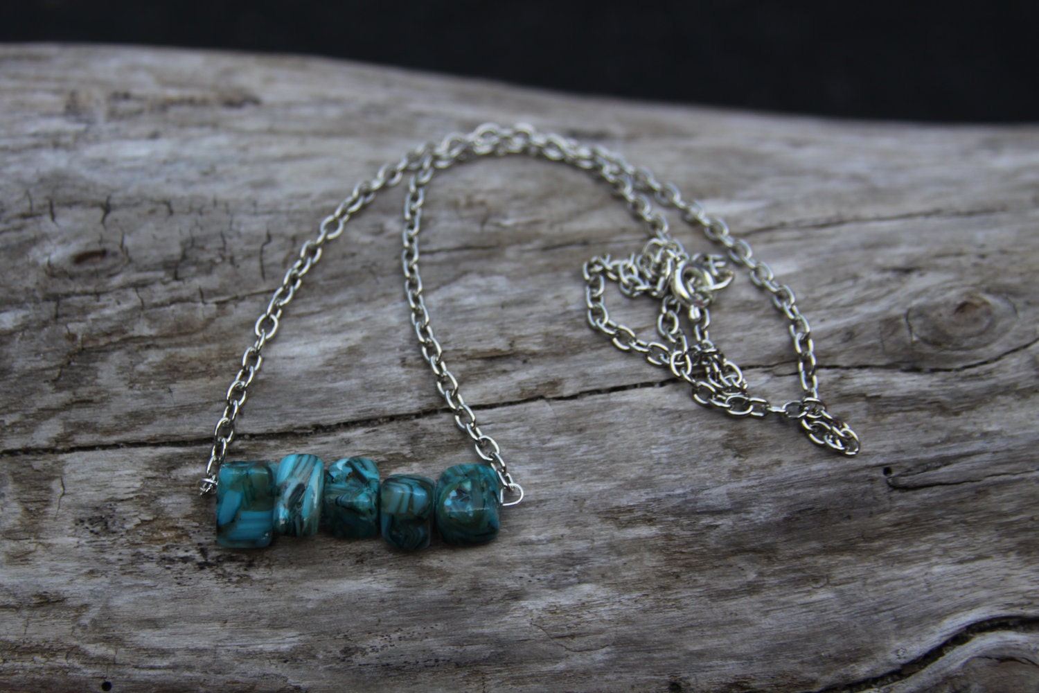 Turquoise Bar Necklace