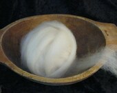 Very Fine White Huacaya Alpaca Roving - 4 Ounces