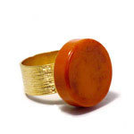 Bakelite Orange Ring