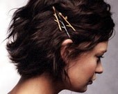 Twig Branch Bobby Hair Pins - Silver Bronze or Gold - Mix and Match You Choose Set of Three