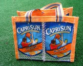 Upcycled CapriSun Pouches (Orange) Orange