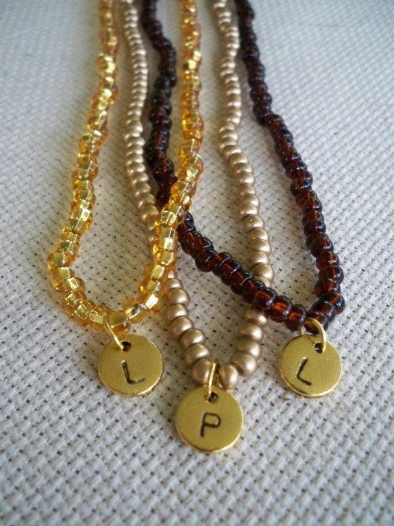 Personalized Set of Three Initial Necklaces