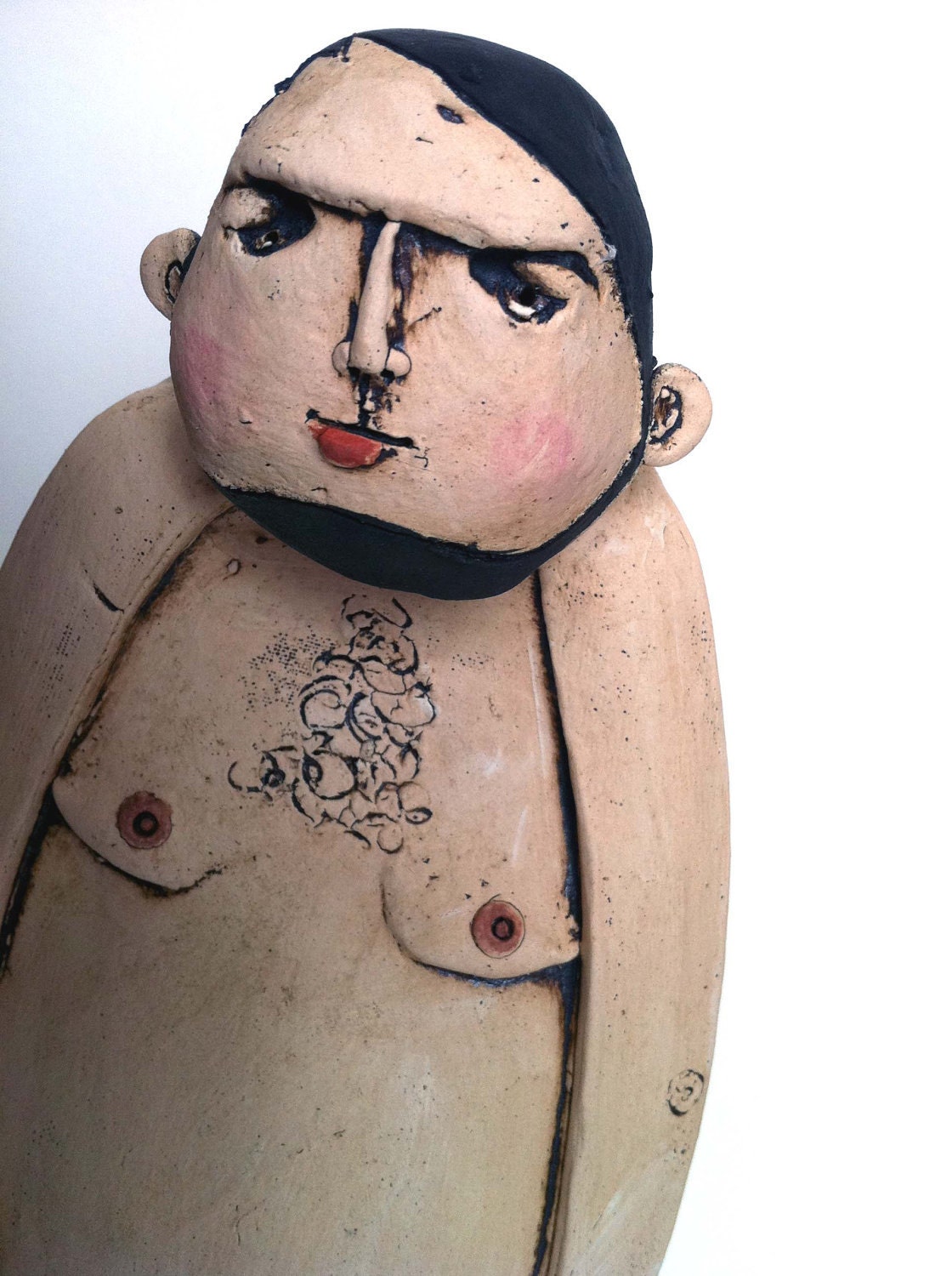 Sex Bomb, male ceramic figure