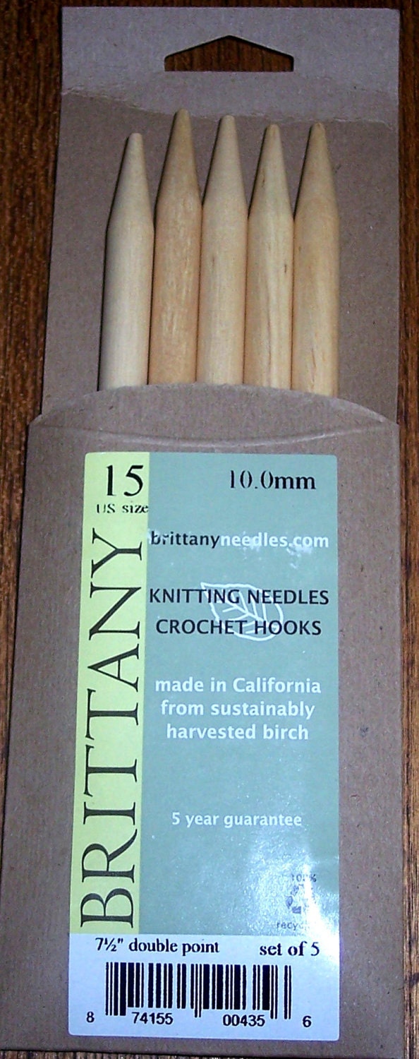 Brittany Size 15 Double Point Needles