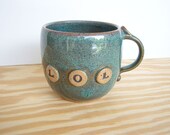 Sea Mist Stoneware Coffee Mug - LOL