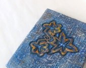 Original fiber art quilt textured canvas OOAK