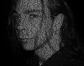 Custom Typographical Portrait of You Or Your Loved Ones - 11x14 Print