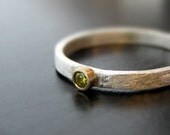 Fair Trade Citrine Recycled 14k Gold and Silver Ring