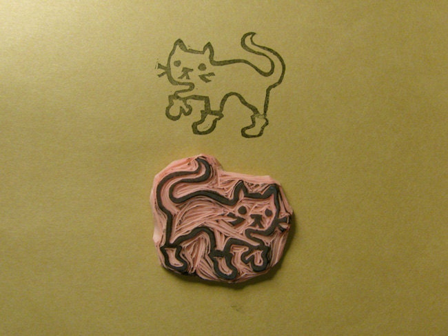 Kitten Mittons Stamp