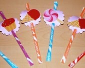 lalaloopsy or Candyland Pixie Stix Favor Set of 20 Pink yellow blue candy