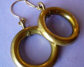 Round Brass Ring earrings