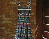 VINTAGE 80s southwestern mini dress