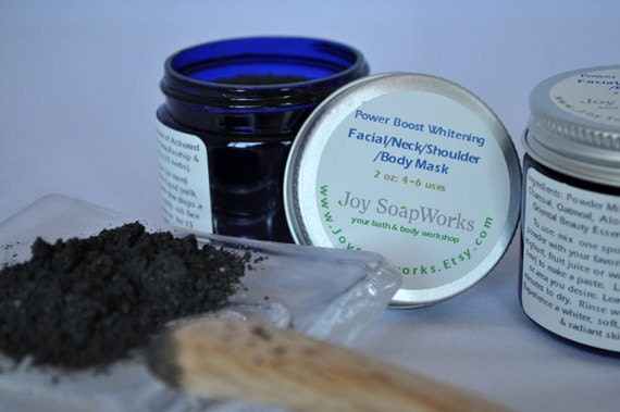 Power Boost Whitening Activated Charcoal Facial/Neck/Shoulder/Body Mask