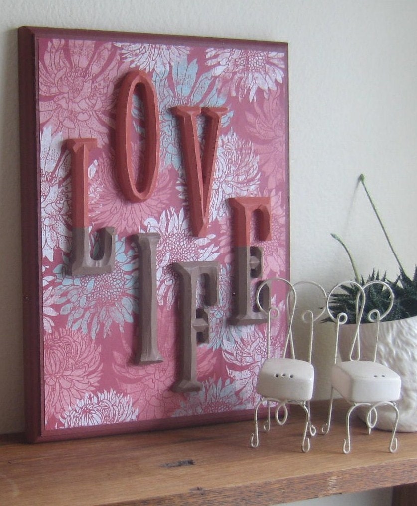 Red LOVE Quote
