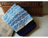 Shabby Chic bags and purses: Bridesmaid Clutch Set 6 Damask Design Your Own Handmade Pouch Wedding party Make Up Bags tagt team