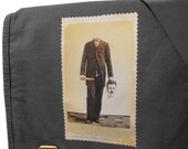 Canvas Messenger Bag - Headless - Field Style for School, College, Vacation, Book, Laptop